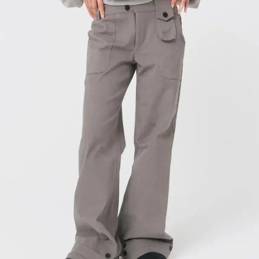 [BUNJANG] Miseki Seoul Mini Pocket Button Pants Grey / 미세키서울 Mini pocket button pants GREY 미니포켓