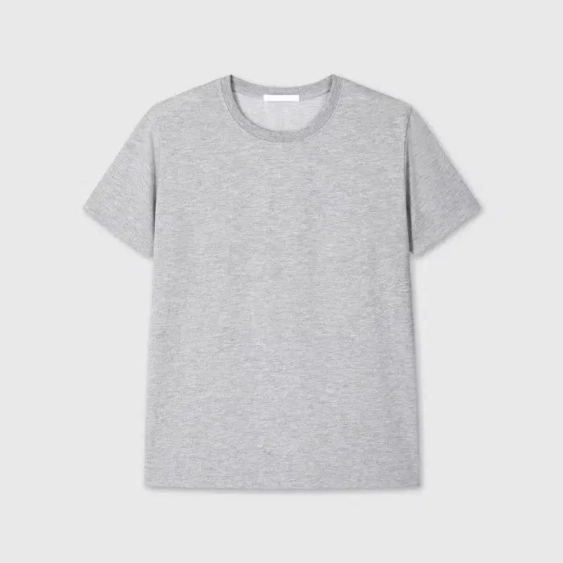 [BUNJANG] Divein Regular Fit T-shirt Melange Gray / [0] 다이브인 레귤러핏 티셔츠 멜란지 그레이