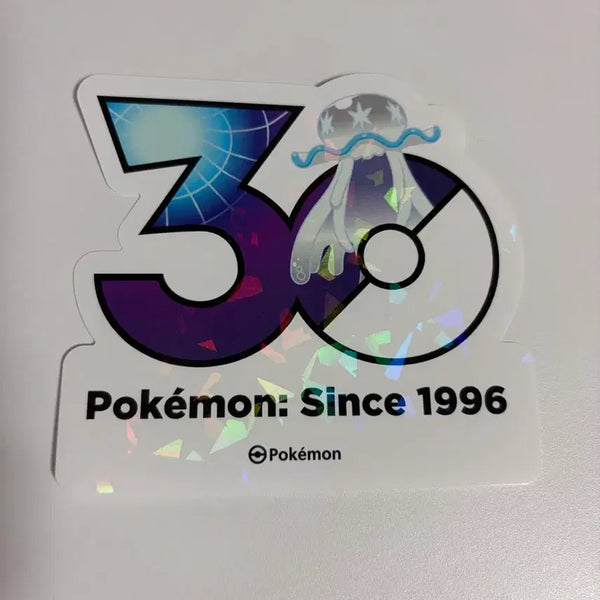 [BUNJANG] Pokemon 30th Anniversary Logo Sticker / 포켓몬 30주년 로고 스티커 텅비드