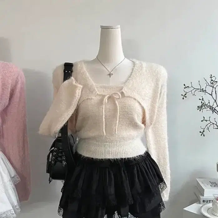 [BUNJANG] Angora Bolero Cardigan / 앙고라 볼레로 가디건