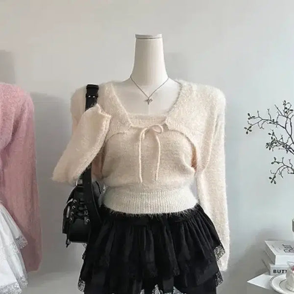 [BUNJANG] Angora Bolero Cardigan / 앙고라 볼레로 가디건