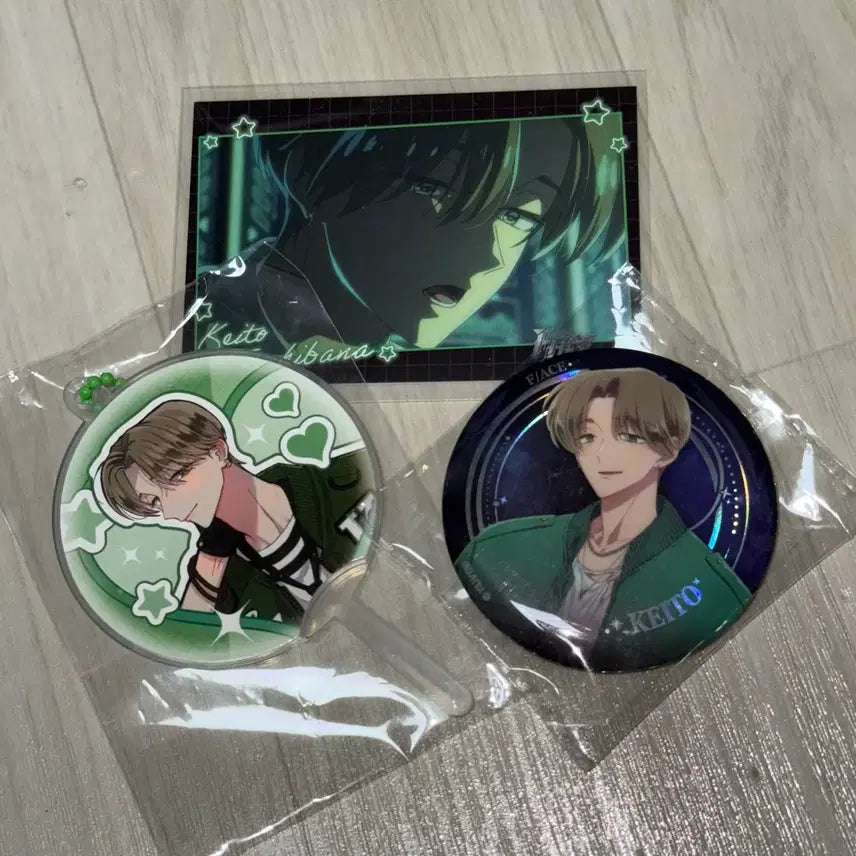 [BUNJANG] Tamon-kun Kaito Uchiwa, Can Badge, Clear Card, Photocard Bundle Set / 타몬군 지금 어느쪽?! 케이토 우치와 캔뱃지 클리어 카드 포 토카드