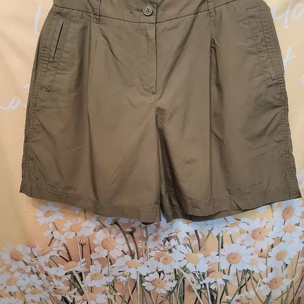 [BUNJANG] Bonis Parks Khaki Pin Tuck Shorts (Size 28) / 28M]     보니스팍스 카키색 핀턱 반바지