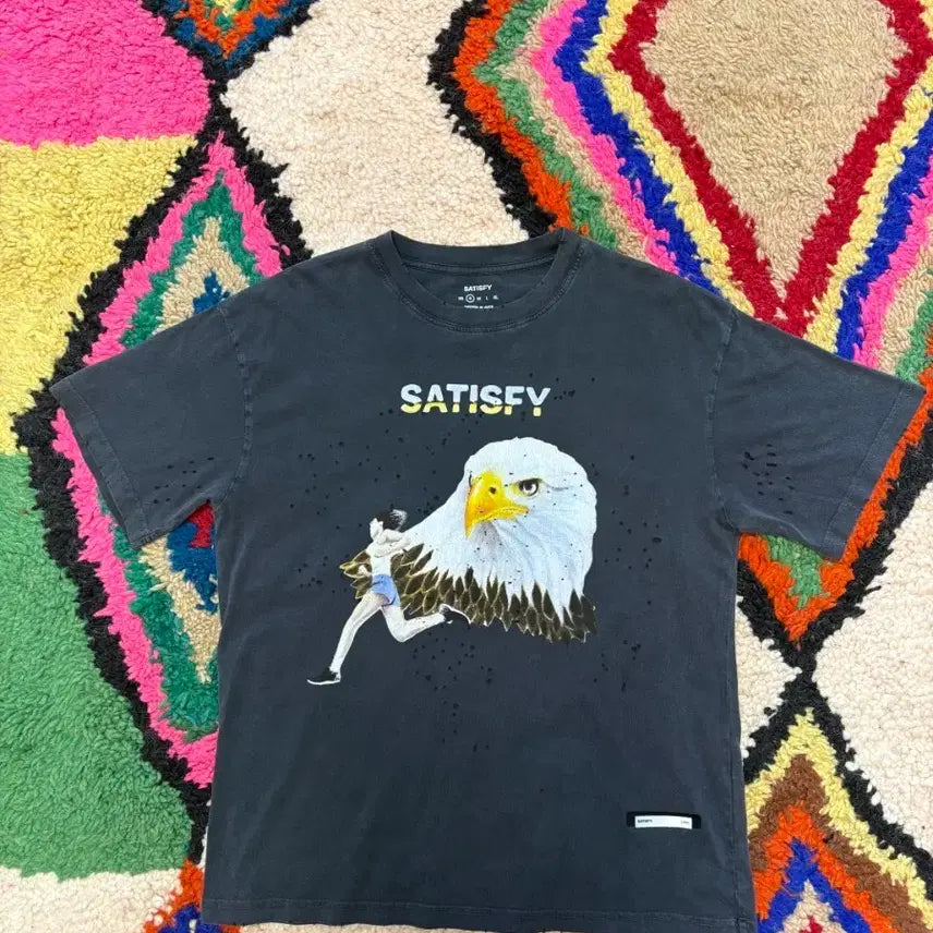 [BUNJANG] Satisfyer Mostech Eagle T-Shirt S / (S)새티스파이 모스테크 이글 티셔츠