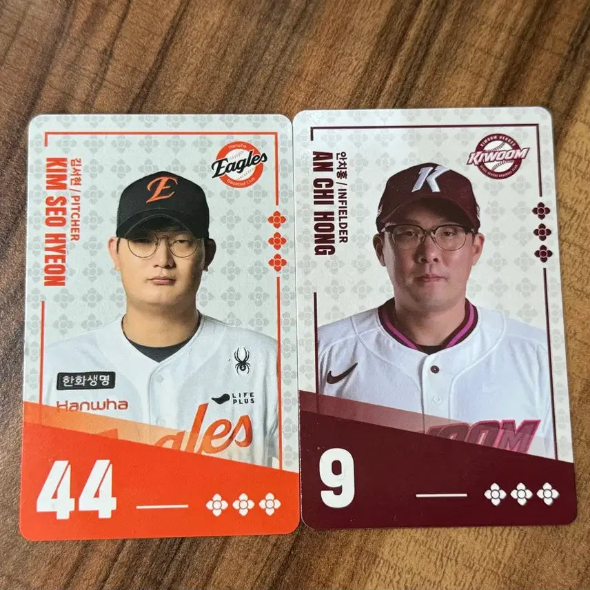[BUNJANG] Hanwha Eagles Kim Seo-hyun, Kiwoom Heroes Ahn Chi-hong Bundle Set Photocard / 비빔면 포카 한화 김서현, 키움 안치홍 판매합니다