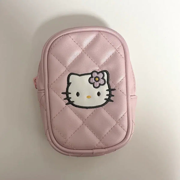 [BUNJANG] Sanrio Hello Kitty Quilted Pouch Magazine Freebie / 산리오 키티 퀄트 파우치 잡지부록