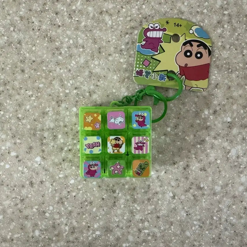 [BUNJANG] Crayon Shin-chan 9-Slot Keycap Keyring / [새상품] 짱구 9구 키캡 키링