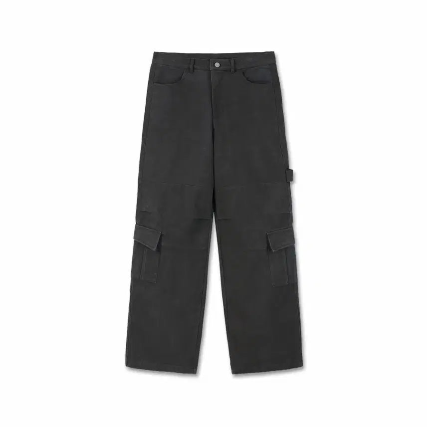 [BUNJANG] 9999Archive Oblique Pocket Wide Cargo Pants Black / [3] 9999아카이브 오블리크 포켓 와이드 카고 팬츠 블랙