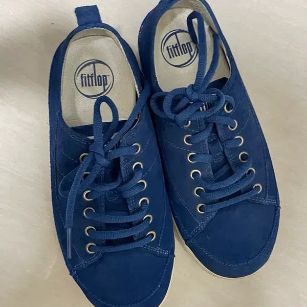 [BUNJANG] Fitflop Suede Sneakers Blue / 핏플랍 스웨이드 스니커즈