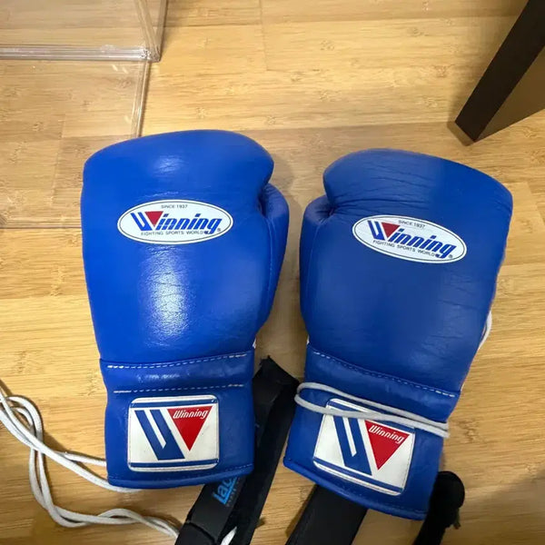 [BUNJANG] Winning 12oz Blue Boxing Gloves / 위닝 12온스 블루
