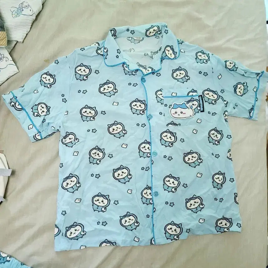 [BUNJANG] SPAO Monzgi Hachiwara Split Perm Pajamas / 스파오 먼작귀 하치와레 가르마 잠옷