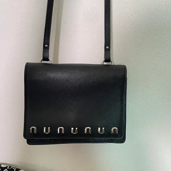 [BUNJANG] Nanunyu Black Women's Crossbody Bag / 나넌유 블랙 여성 크로스백