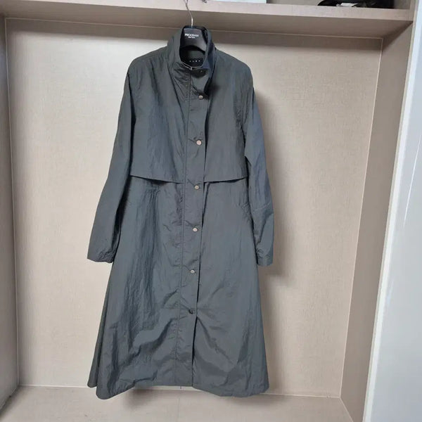 [BUNJANG] Sisley High Neck String Waist Long Field Jacket / 90(42)시슬리 하이넥 허리스트링 롱 야상 점퍼