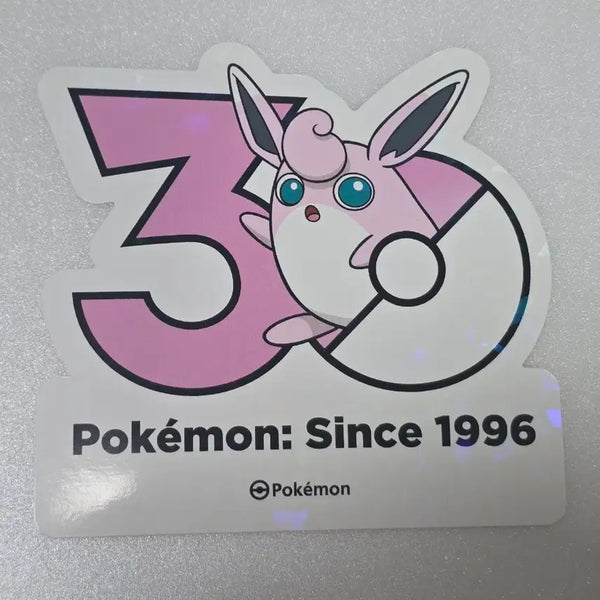 [BUNJANG] Pokemon 30th Anniversary Logo Sticker - Fuku-Lin / 포켓몬 성수 30주년 로고 스티커 푸크린
