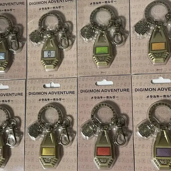 [BUNJANG] Digimon Adventure Metal Crest Keychains Set (8 Types, Unsealed) / 디지몬 어드벤처 메탈 문장 키링 8종 세트