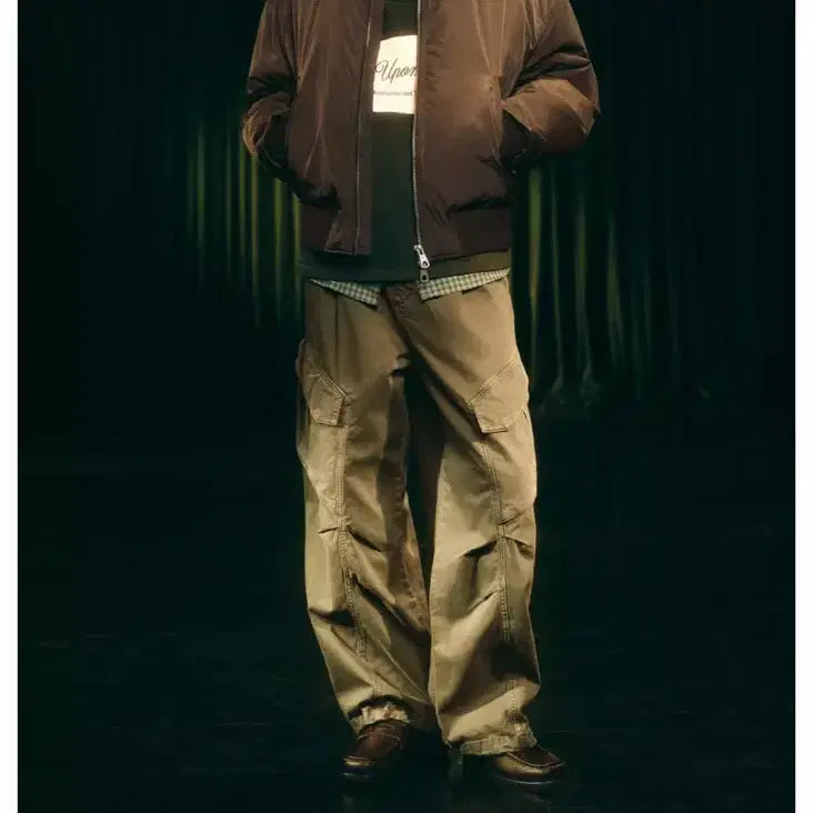 [BUNJANG] Zara Relaxed Fit Cargo Pants Khaki / 자라 릴렉스핏 카고 팬츠 카키