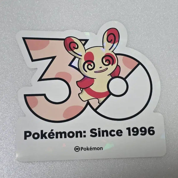 [BUNJANG] Pokemon 30th Anniversary Logo Sticker (Alloquy) / 포켓몬 성수 30주년 로고 스티커 얼루기