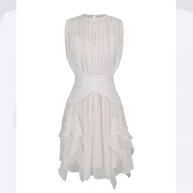 [BUNJANG] La Belle Blanche Diana One-Piece Dress White M / 라벨르블랑 다이애나 원피스 화이트 M