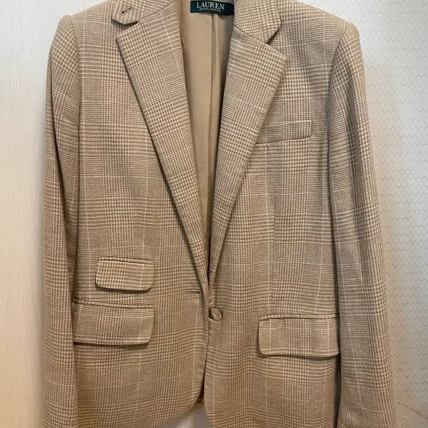 [BUNJANG] Ralph Lauren Women's Linen Check Setup Set (Size XS) / 랄프로렌 여성 린넨 셋업 00사이즈 xs
