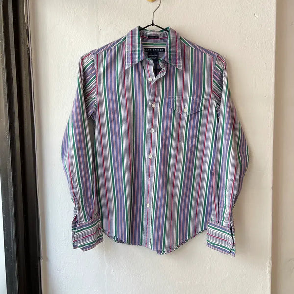 [BUNJANG] Ralph Lauren Striped Skinny Fit Button-Up Shirt / [2] 랄프로렌 스트라이프 셔츠