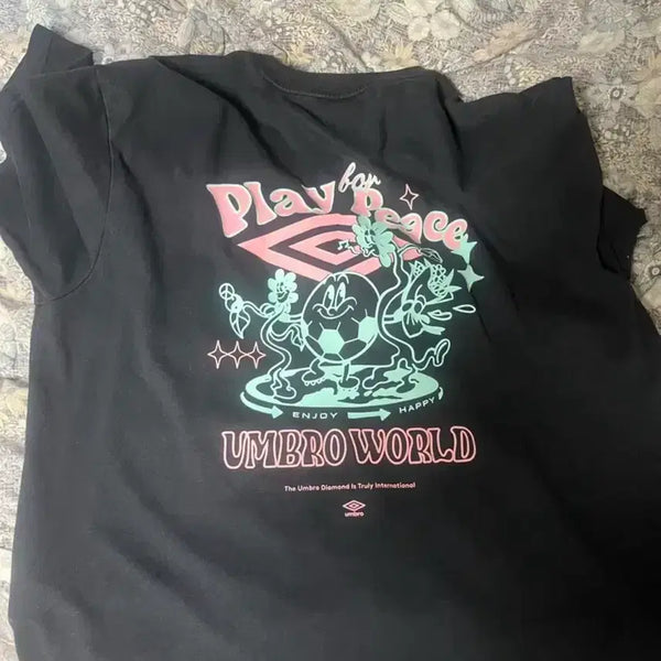 [BUNJANG] Umbro Graphic T-Shirt Black / 엄브로 반팔티 블랙105