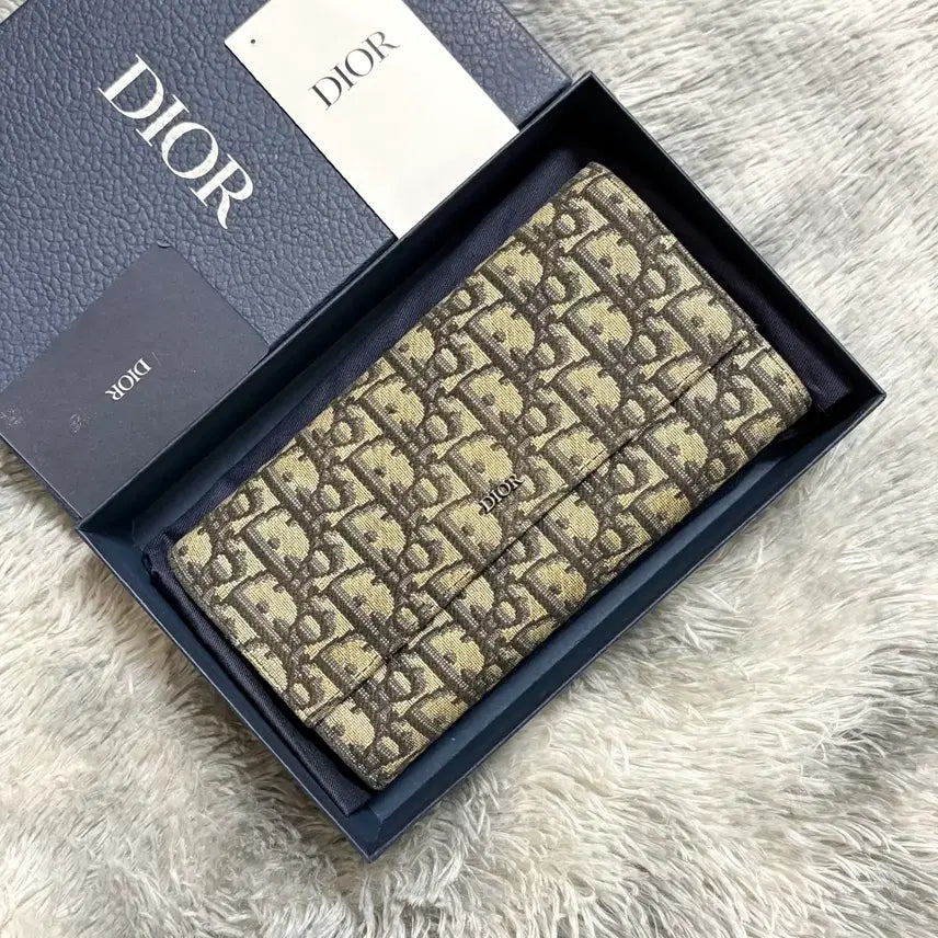 [BUNJANG] Dior Oblique Flap Long Wallet / [정품,풀구성] 디올 오블리크 플랩 장지갑