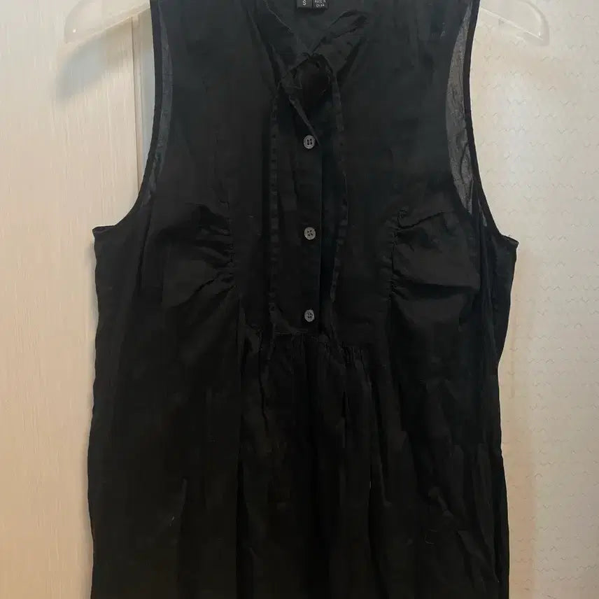 [BUNJANG] Theory Black Cotton Blouse - Size S / 띠어리 theory 블랙 블라우스 S사이즈