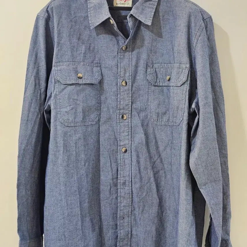 [BUNJANG] Wrangler Chambray Shirt L / 랭글러 샴브레이 셔츠 L