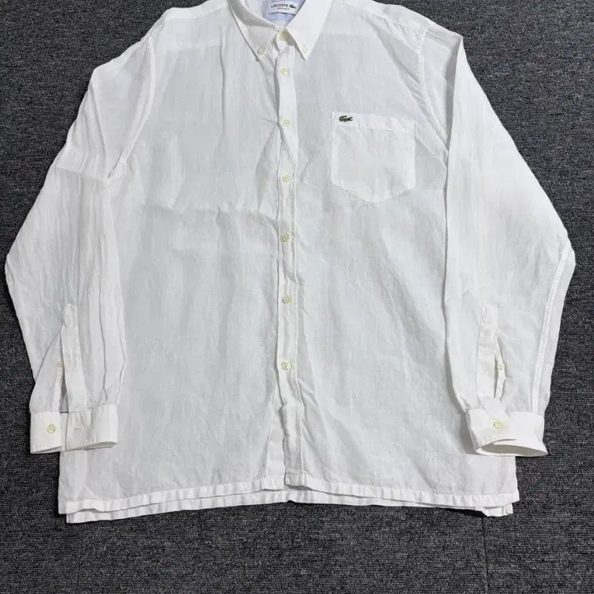[BUNJANG] Lacoste Regular Fit Linen Shirt XL / 라코스테 레귤러핏 린넨 셔츠