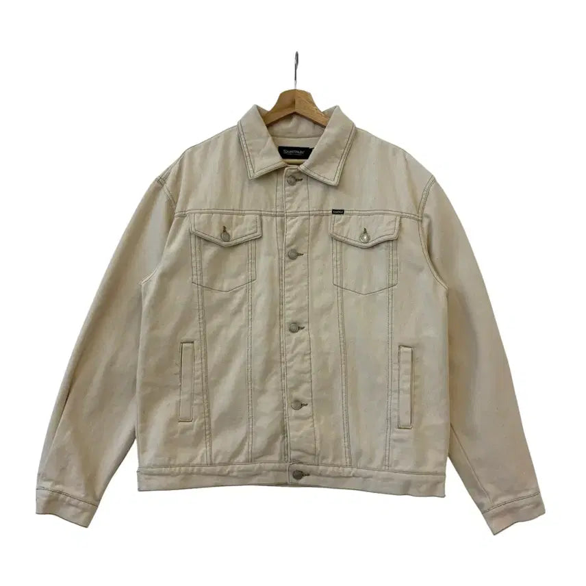 [BUNJANG] Saintpain Trucker Jacket Beige M / 세인트페인 트러커 자켓 베이지 M