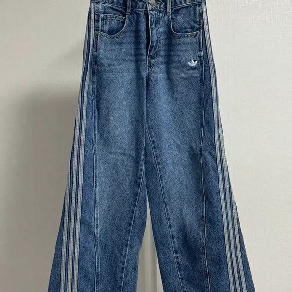 [BUNJANG] Adidas Three-Stripes Denim Pants W26 / [26] 아디다스 삼선 데님