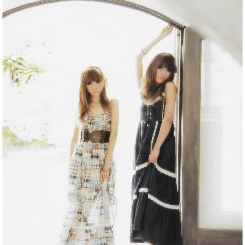 [BUNJANG] Liz Lisa Vintage Blue Maxi Dress / 리즈리사 고전 핀터깔 대대장 히메카지 라떼갸루 히메갸루 연청 맥시 원피스