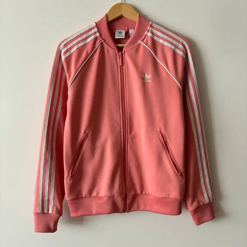 [BUNJANG] Adidas Baby Pink Track Top Jersey / 아디다스 베이비 핑크 트랙탑 져지