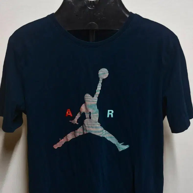 [BUNJANG] Nike Jordan Jumpman Logo T-Shirt Navy M / 나이키 조던(남95작은100)점프맨 반팔티 네이비 M