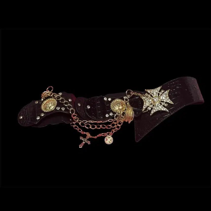 [BUNJANG] D.I.A Gyaru Gold Buckle Belt Y2K Punk / d.i.a 다이아 디아 갸루 금장벨트 오네갸루 y2k 펑크
