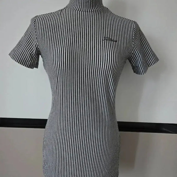 [BUNJANG] Titleist Striped Short Sleeve T-Shirt / 타이틀리스트 단가라 반팔 티셔츠