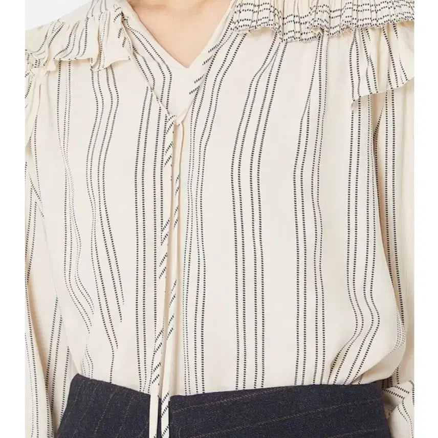 [BUNJANG] Lucky Chouette Sailor Collar Blouse / 럭키슈에뜨 세일러카라 블라우스 36