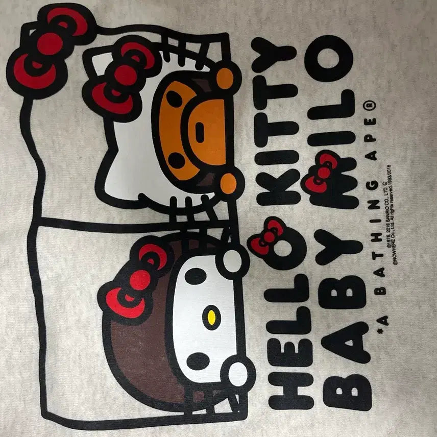 [BUNJANG] Bape x Hello Kitty Hoodie Dress / 헬로키티 베이프 후드티