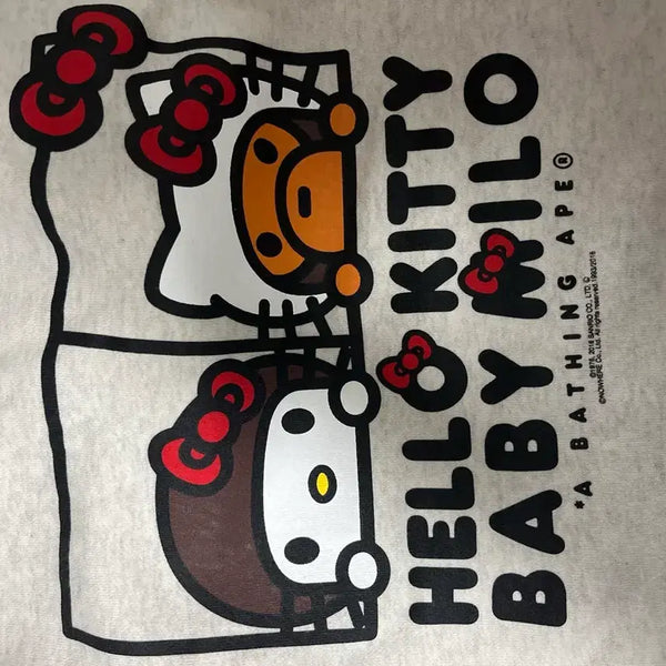 [BUNJANG] Bape x Hello Kitty Hoodie Dress / 헬로키티 베이프 후드티