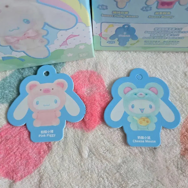 [BUNJANG] Sanrio Cinnamoroll Animal Party Keyring / 정품 시나모롤 애니멀 동물파티 키링 새상품