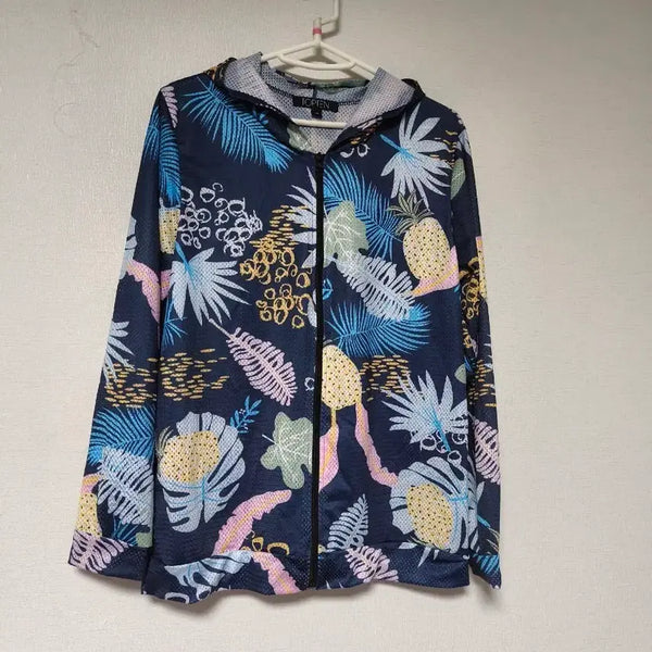 [BUNJANG] TOP TEN Tropical Print Hooded Zip-Up Jacket / (새제품)TOP TEN 열대 무늬 후드 집업