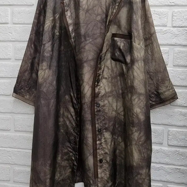 [BUNJANG] Kim Chang Suk Rayon Shirt Jacket / A4697  김창숙 인견셔츠쟈켓