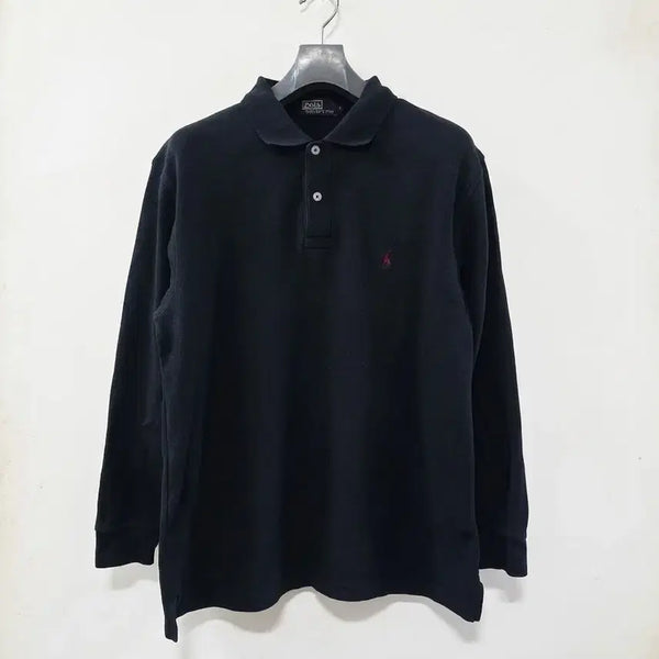 [BUNJANG] Polo Ralph Lauren Black Long Sleeve Polo Shirt L / 폴로 랄프로렌 블랙 긴팔 카라티 L