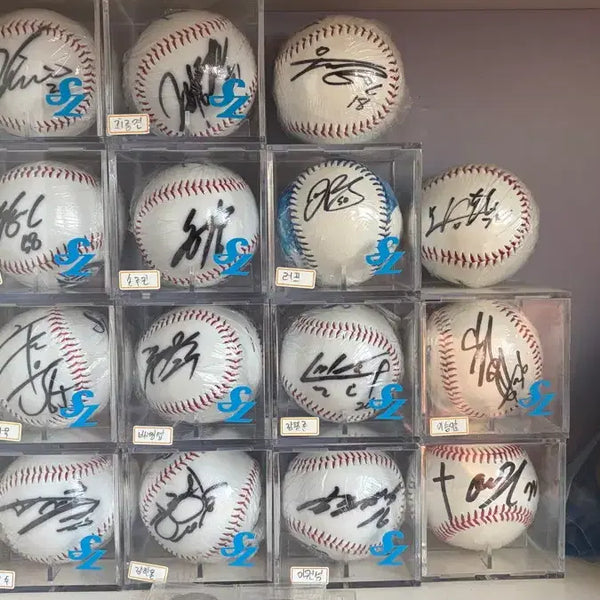 [BUNJANG] Samsung Lions Signed Baseball Collection (Lee Man-soo, Lee Seung-yeop, Oh Seung-hwan, Koo Ja-wook, Won Tae-in, etc.) / 삼성라이온즈 싸인볼 모음(이만수,이승엽,오승환,구자욱,원태인 등)