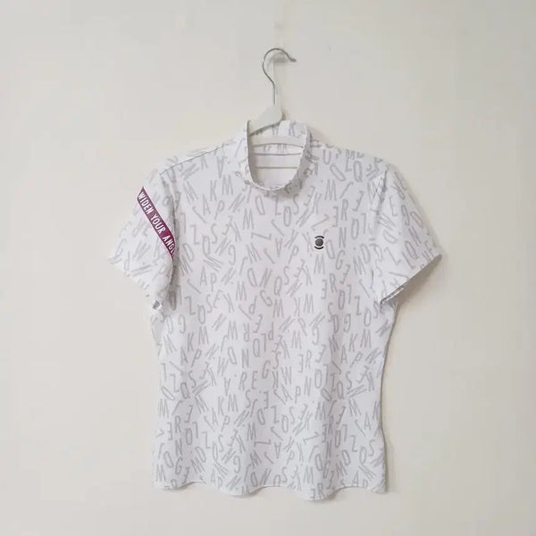 [BUNJANG] Wide Angle Golf Women's Short Sleeve T-Shirt / (와이드앵글골프)여자반팔티(세탁완료)