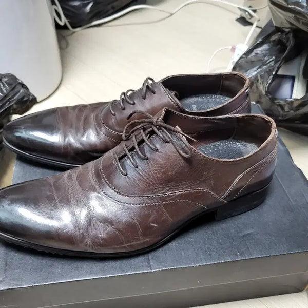 [BUNJANG] Zara Men's Brown Classic Oxford Shoes 265mm / 자라 남자 구두 브라운 클래식 옥스포드화 265mm 상태좋음