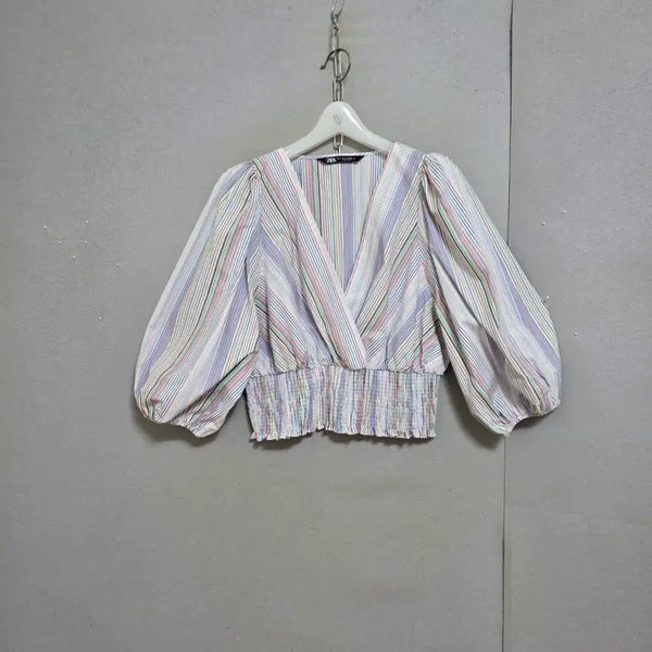[BUNJANG] Zara Waistband Blouse / 자라 허리밴드 블라우스 n6682