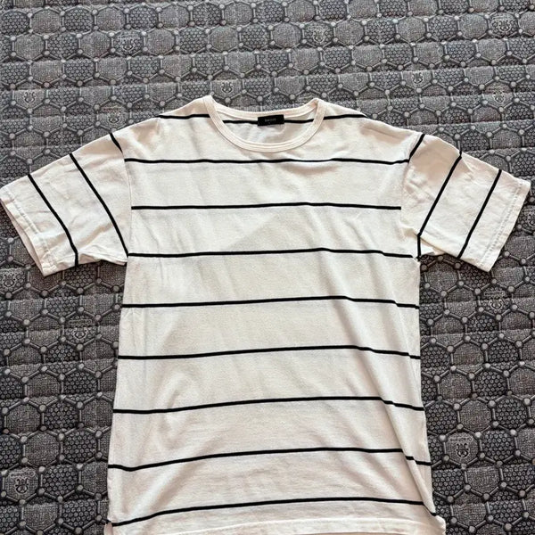 [BUNJANG] Brenson Stripe Short Sleeve T-Shirt / (1) 브렌슨 스트라이프 반팔티