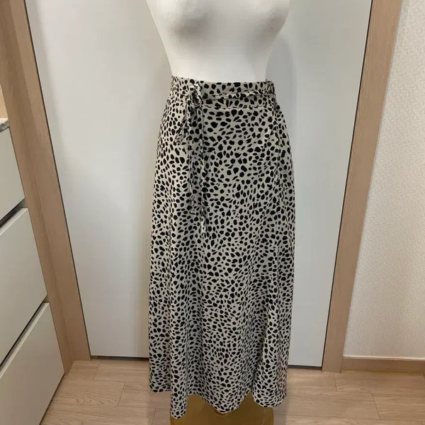 [BUNJANG] Leopard Print Long Skirt / 새상품 레오파드 롱스커트