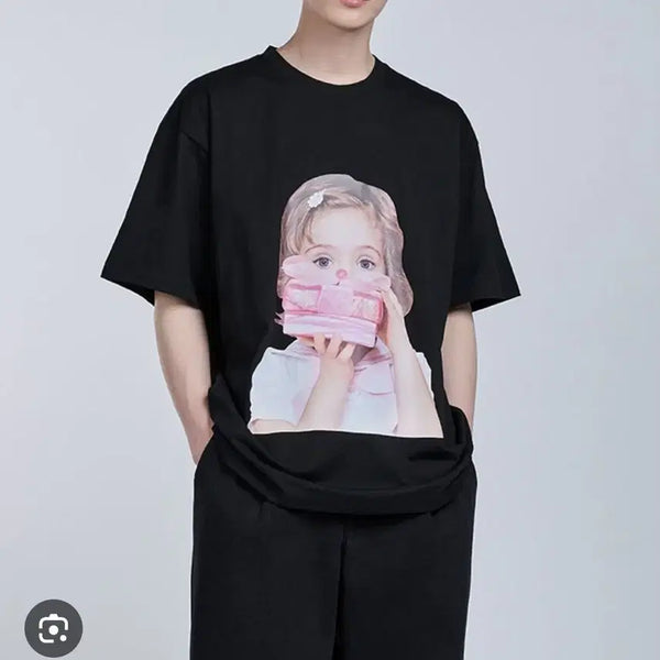 [BUNJANG] ACME DE LA VIE Baby Printing Short Sleeve T-Shirt Black / 아크메드라비의 베이비 프린팅 반팔티 블랙